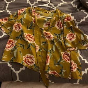 Fashionable flower blouse